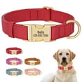 thumbnail image 1 of Pet Artist Soft Leather Personalized Dog Collar for Small Medium Large Dogs Metal Buckle, 1 of 17