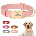 thumbnail image 1 of Pet Artist Soft Leather Personalized Dog Collar for Small Medium Large Dogs Metal Buckle, 1 of 17