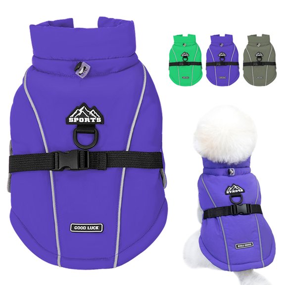 Pet Artist Winter Dog Jacket With Belly Strap Reflective Warm Lined Puppy Coat Vest for Small Dogs