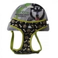 thumbnail image 1 of Pet Attire Ribbon Brown Paw & Bones Designer Wrap Adjustable Dog Harness, 1 of 2