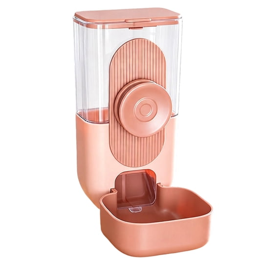Pet Automatic Feeder, Timed Food Dispensing Device for Daily Regular Feeding, Pink