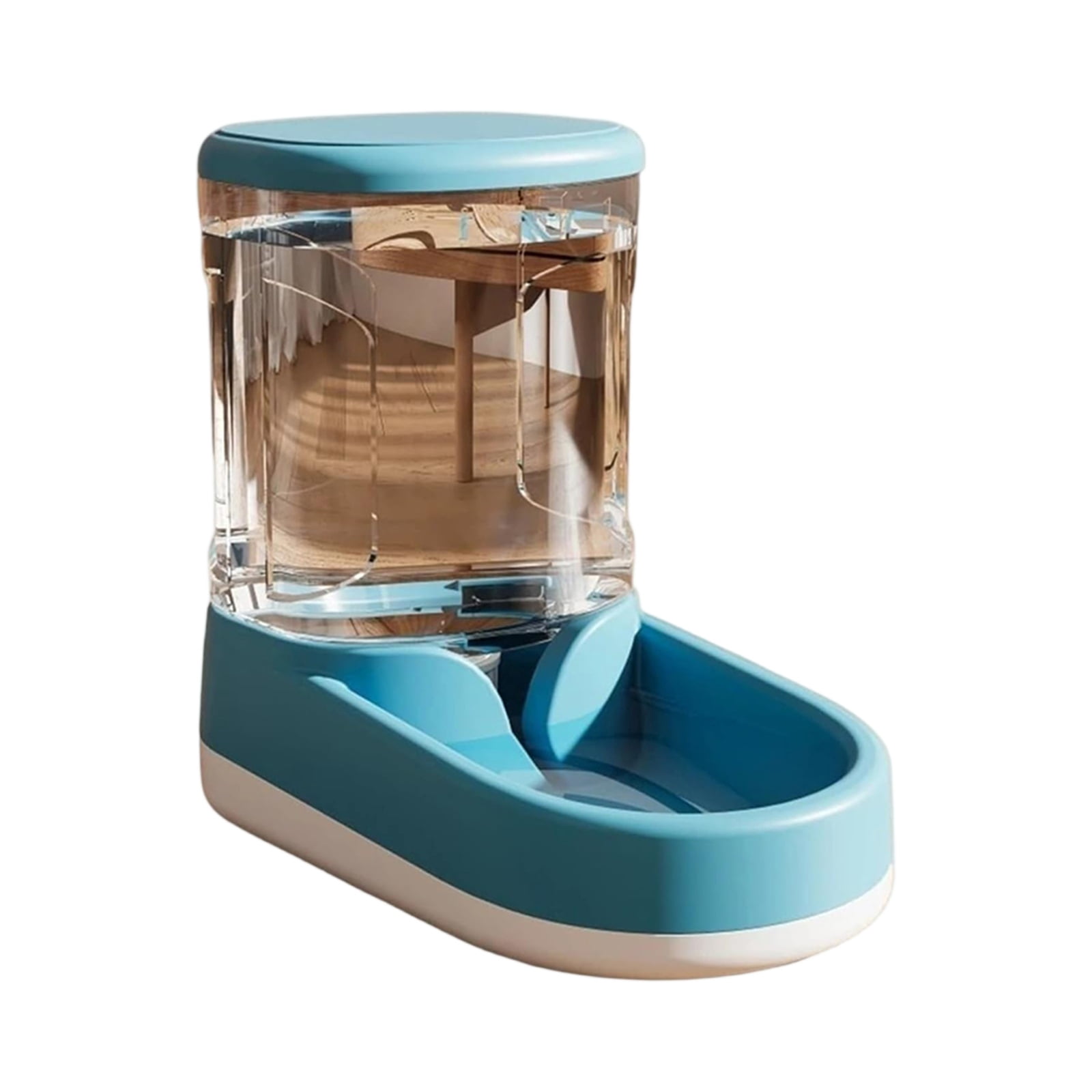 Pet Automatic Feeder with Water Dispenser, 3.8L Capacity, Blue Color, for Cats and Dogs, Auto Feeding and Watering, Easy to Clean, Pet Supplies for Home Use