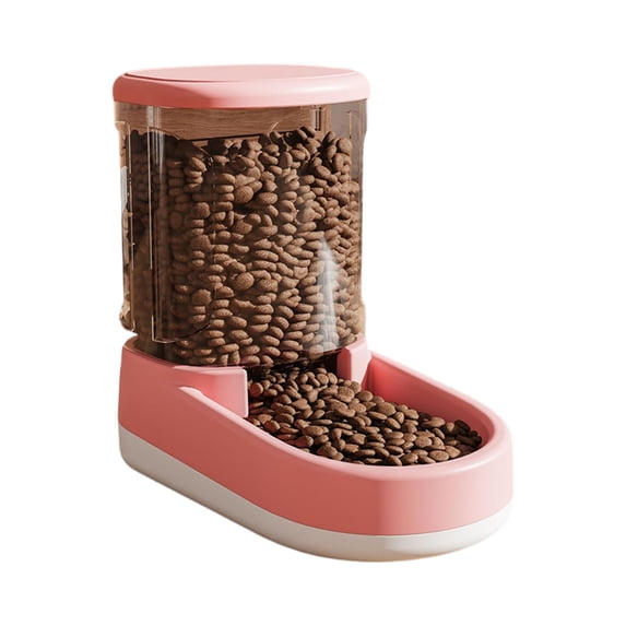 Pet Automatic Feeder & Waterer, 3.8L/1 Gallon Large Capacity Cat Dog Food Dispenser, Programmable Timer适用于 Small to Medium Pets