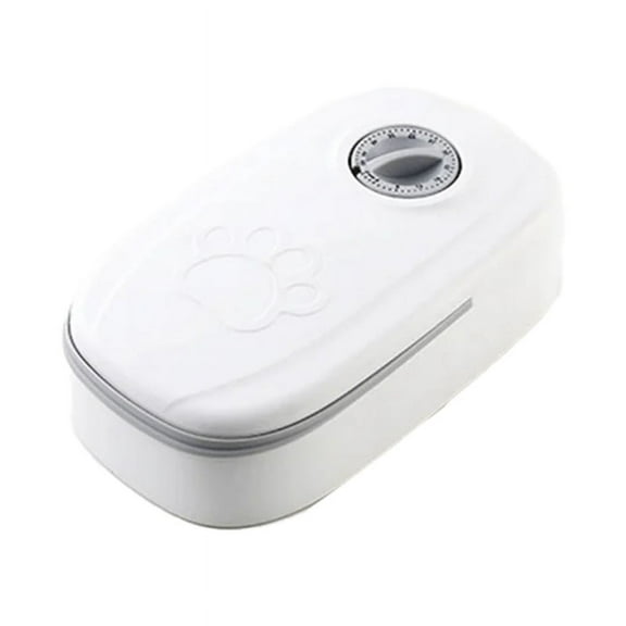 Pet Automatic Timing Feeder Detachable Auto Dog Dry Food Dispenser Food Feeder Timed for Cats Dogs, Gray