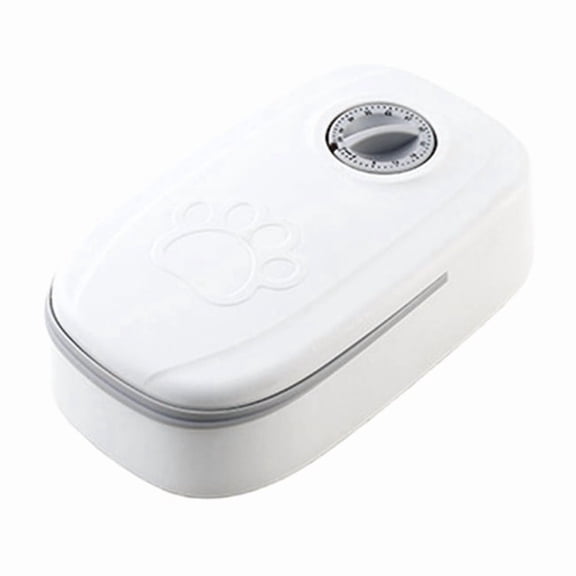 Pet Automatic Timing Feeder with Timer Auto Dog Dry Food Dispenser Cat Food Dispenser Timed Cat Feeder for Cat Dogs Grey