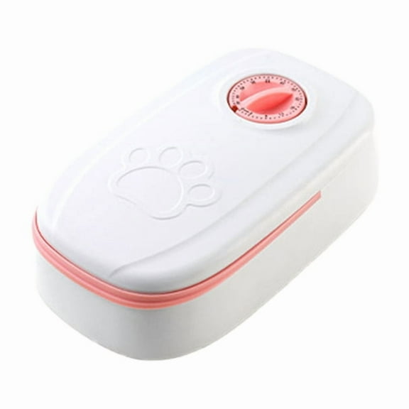 Pet Automatic Timing Feeder with Timer Auto Dog Dry Food Dispenser Cat Food Dispenser Timed Cat Feeder for Cat Dogs Pink