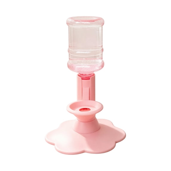 Pet Automatic Water Dispenser, Hanging Ball Bottle for Cage Cat Dog Daily Drinking, Pink