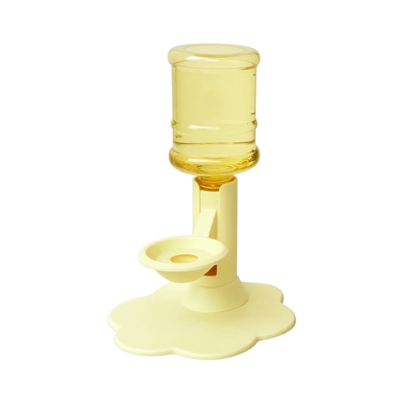 Pet Automatic Water Dispenser, Hanging Ball Bottle for Cage Cat Dog Daily Drinking, Yellow