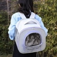 thumbnail image 1 of Pet Backpack, Breathable Waterproof Dog Cat Carrier with Viewing Bubble, Ventilation Windows, Lightweight Travel Backpack for Outdoor Activities, 1 of 7
