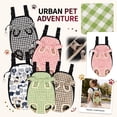 thumbnail image 1 of Pet Backpack Carrier, Cat Carrier Backpack, Small Pet Carrier, Pet Travel Carrier, Pet Carrier for Dogs, Outdoor Walking and Hiking Checkered Canvas Brown, 1 Pack, 1 of 3