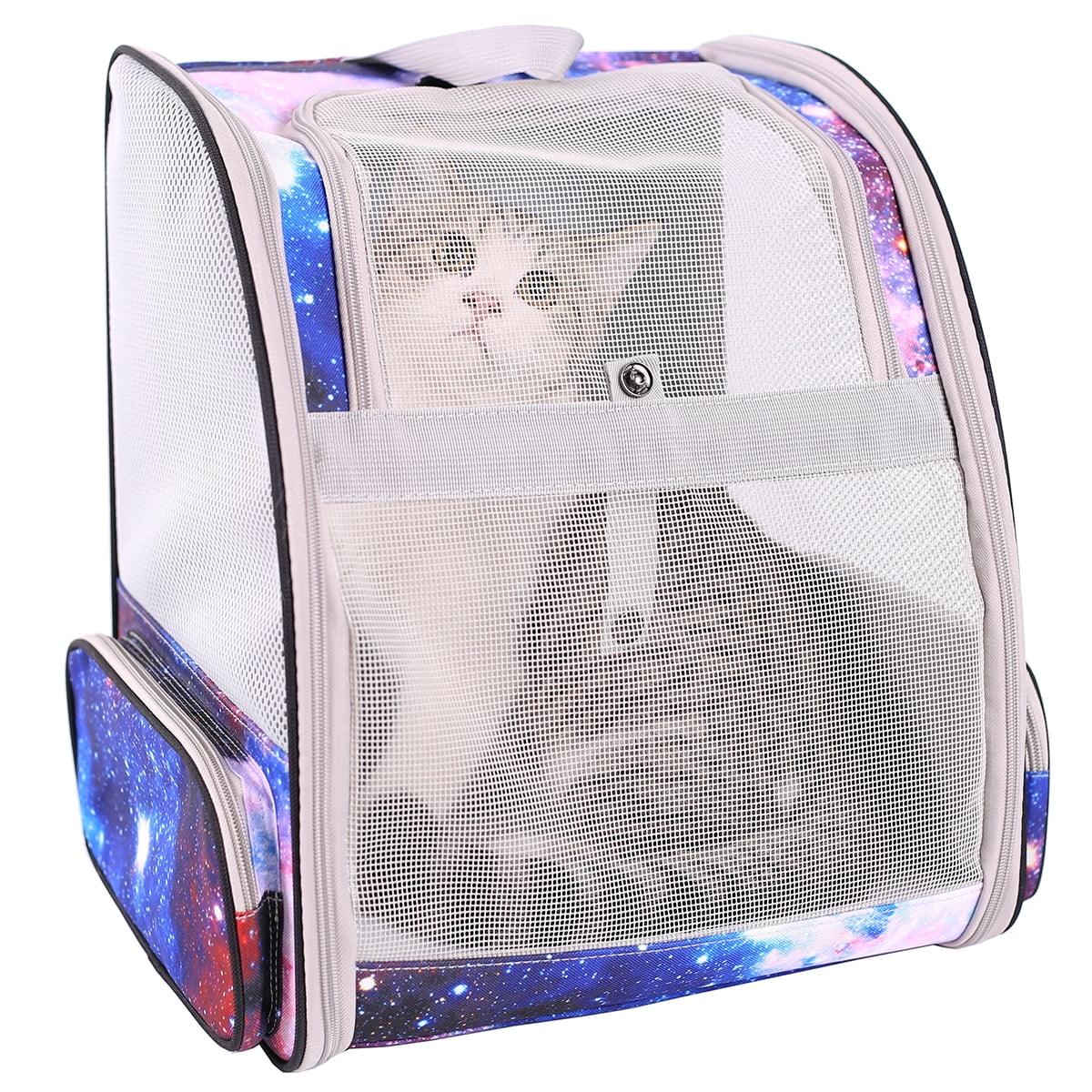 Pet Backpack Carrier for Cat and Small Puppy, Breathable Full Ventilation Backpack for Cat and Small Dog, Airline Approved Cat Travel Bag