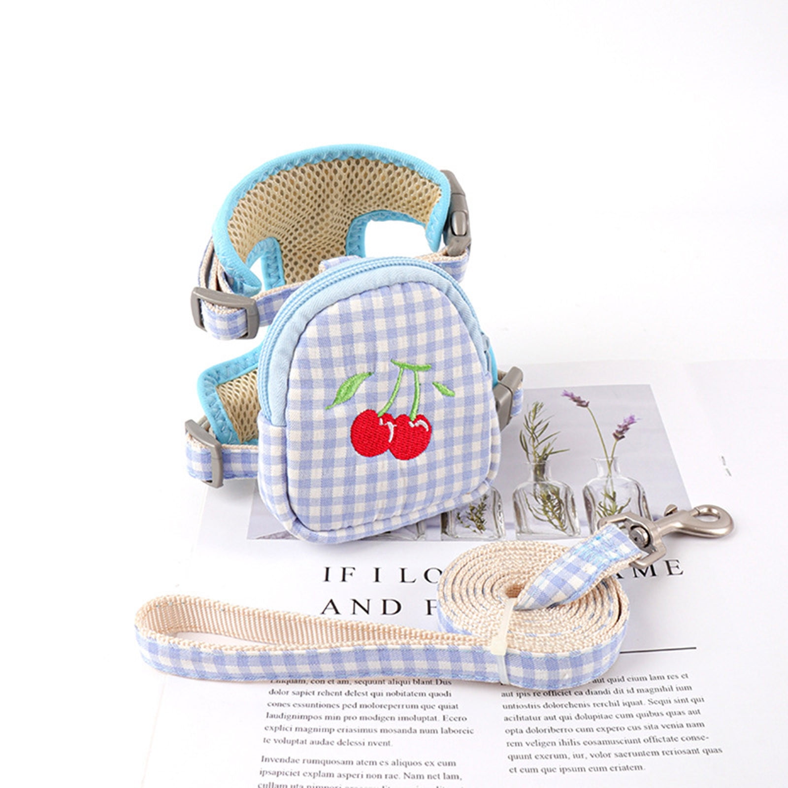 Pet Backpack Harness With Leash For Cat Small Dog Self Dog Running