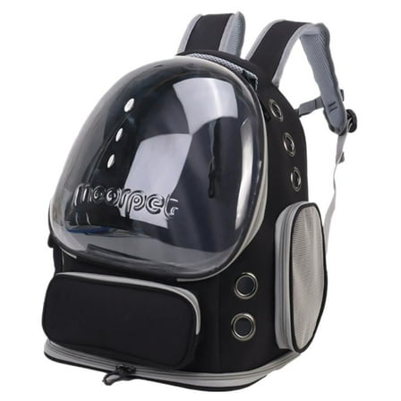 Pet Backpack Pet Carrier, 24lb Max, Large Transparent Bubble Window, Multiple Air Vents, Pet Carrier for Travel & Outdoor Adventures