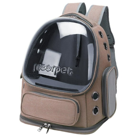 Pet Backpack Pet Carrier, 28lb Max, Large Transparent Bubble Window, Multiple Air Vents, Pet Carrier for Travel & Outdoor Adventures