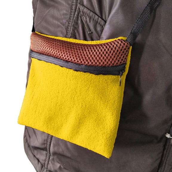 Pet Backpack Small Animal Portable Travel Bag Breathable Soft Tote Handbag For Hamster Hedgehog Glider With Chew Toy Outgoing Adventure