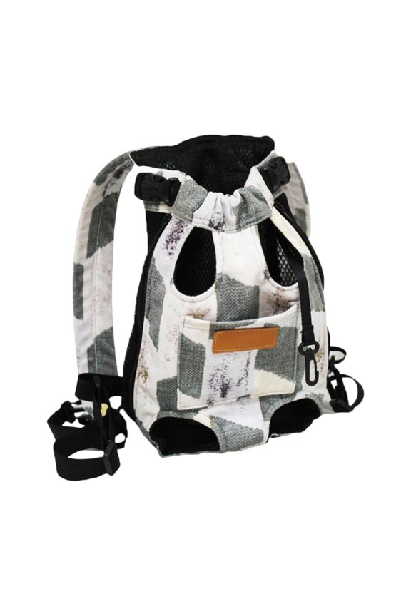Pet Backpack for Small Medium Dogs Cats - Portable Front Chest Carrier with Adjustable Straps, Breathable Mesh, Safe Buckles for Outdoor Hiking Travel Daily Use