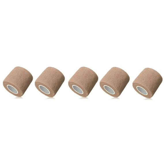Pet Bandage 21' Long Tape Bulk Packs Dog Cat Horse Goat Pig Any Animal Vet Wrap (2 inch - 5 Rolls)