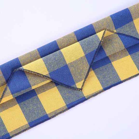 Pet Bandana, Classic Colorful Small Square Check Print Everyday Dog Neck Scarf