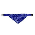thumbnail image 1 of Pet Bandana Collars,Pet Printed Scarf Small Dog Retractable Collar Scarf(M,Dark Blue), 1 of 2