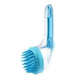 Pet Bath Brush Long Handle Grooming Brush With Shampoo Dispenser Soft
