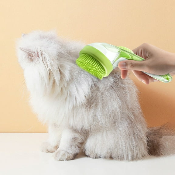 Pet Bath Brush,Pet Bath Brush with Soap Dispenser for Dog Cat,2 in 1 Dog Bath Brush with Built-in Shampoo Dispenser,Pet Wash Brush for Bathing Dog Grooming Massage Brush for Long Short Dogs Cats