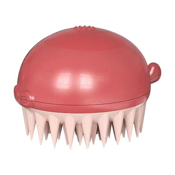 Pet Bathing Brush Gentle Massage Washer and Squeezable Soap Applicator for Dog Cat Cleaning