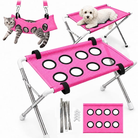 Pet Bathing Hammock, Pet Grooming Hammock for Dogs and Cats, Foldable Pet Grooming Hammock for Bathing, Nail Trimming and Grooming