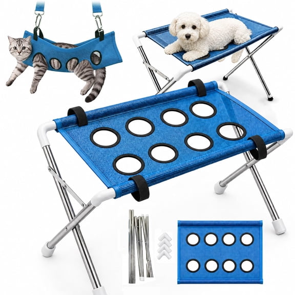 Pet Bathing Hammock, Pet Grooming Hammock for Dogs and Cats, Foldable Pet Grooming Hammock for Bathing, Nail Trimming and Grooming