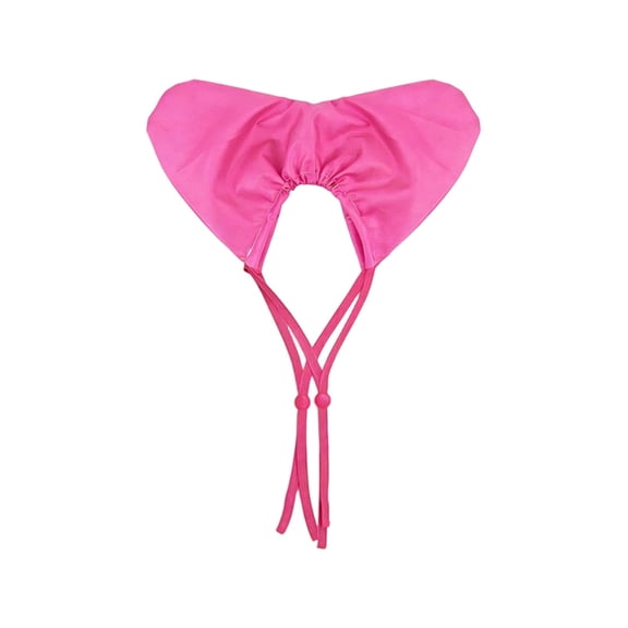 Pet Bathing Shower Cap Adjustable Strap Ear Protection Reusable Heart Pattern Bath Hat for Dogs Cats Grooming 5.9" Pink