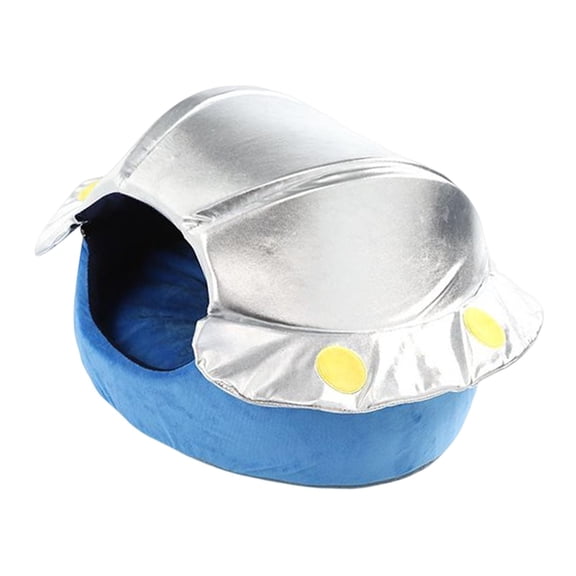 Pet Bed House Dog Hut Cave Cat Comfortable Washable Kennel Non Slip Soft Pet Supplies Shelter for Indoor Kitten Small Animals Sleeping 40x46x25cm Fly Disc