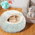 thumbnail image 1 of Pet Bed House Plush Warm Cotton Dog Cat Burger Bed Windproof Puppy Nest Shell Hiding House Sleeping Hut Cage Cave for Cat Puppy Kitten, 1 of 7