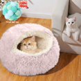 thumbnail image 1 of Pet Bed House Plush Warm Cotton Dog Cat Burger Bed Windproof Puppy Nest Shell Hiding House Sleeping Hut Cage Cave for Cat Puppy Kitten, 1 of 7
