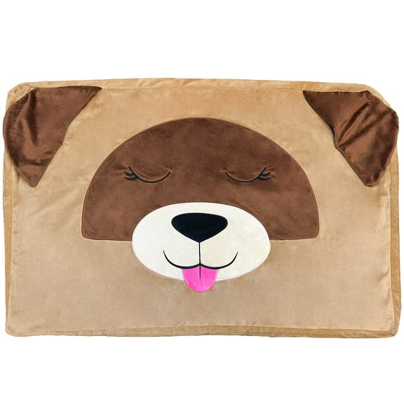 Pet Bed In A Box Slipcover: Able The Tan Dog - Small - 24x18" Character Bed Case, Stuff & Fill With Your Scent-Pillows-Clothes, Happy Nappers