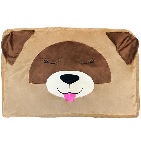 Pet Bed In A Box Slipcover: Logan The Tan Dog - Medium - 30x20" Character Bed Case, Stuff & Fill With Your Scent-Pillows-Clothes, Happy Nappers
