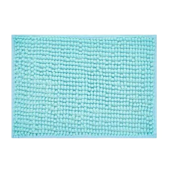 Pet Bed Liner Reusable Washable Chenille Non-Slip Cage Pad for Carriers, Blue