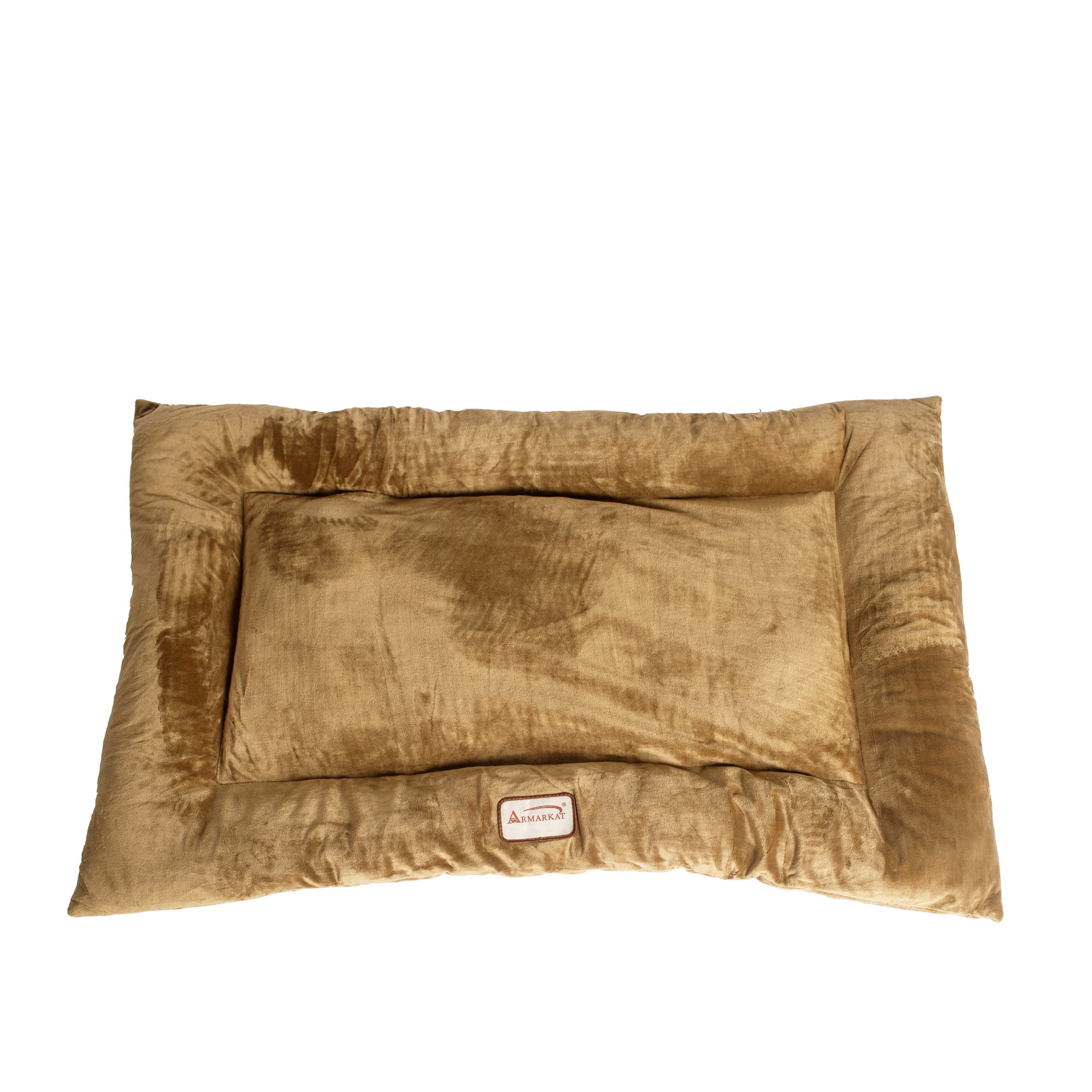 Medium Sage Green Velvet Rectangular Pet Bed Mat