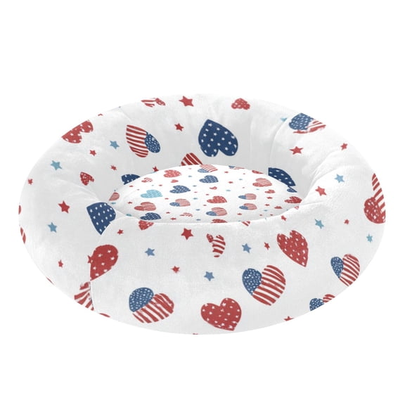Pet Bed Pet Mat Cozy Removable & Washable Comfort For Cats And Dogs 4th Of July Theme