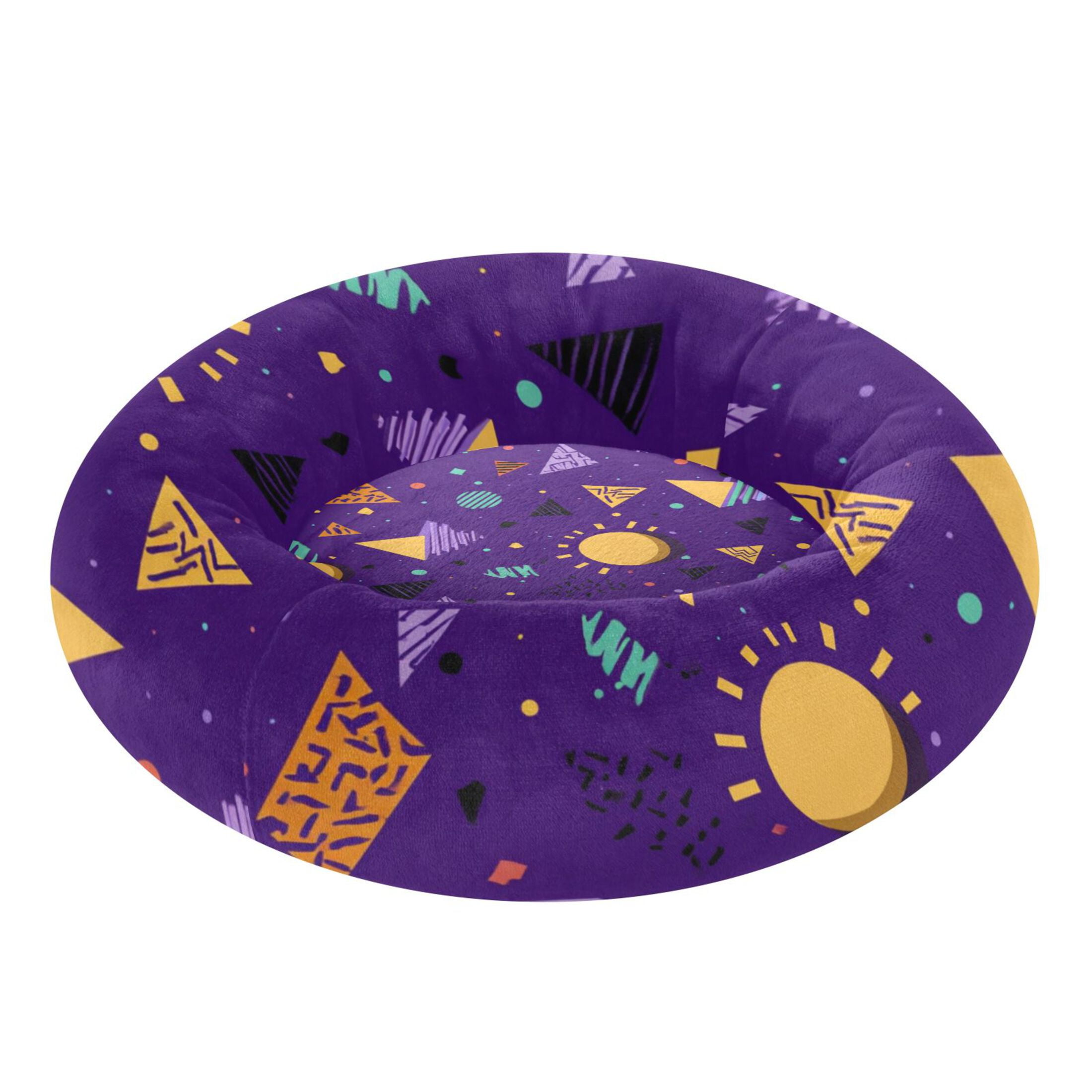 Pet Bed Pet Mat Cozy Removable & Washable Comfort For Cats And Dogs 80s-style Pattern