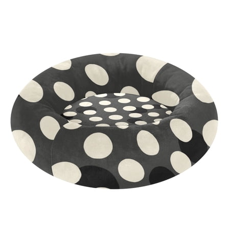 Pet Bed Pet Mat Cozy Removable & Washable Comfort For Cats And Dogs Black&white Polka Dot