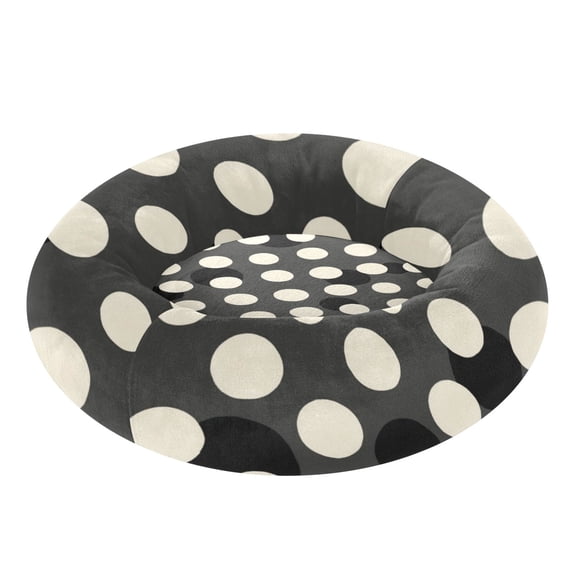Pet Bed Pet Mat Cozy Removable & Washable Comfort For Cats And Dogs Black&white Polka Dot