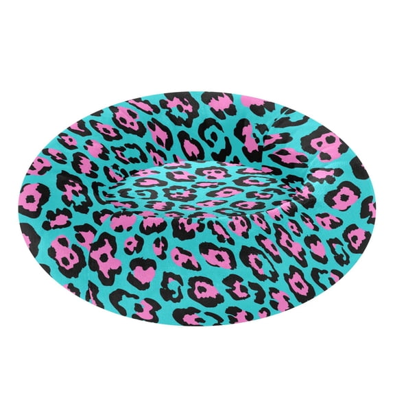 Pet Bed Pet Mat Cozy Removable & Washable Comfort For Cats And Dogs Blue Pink Leopard