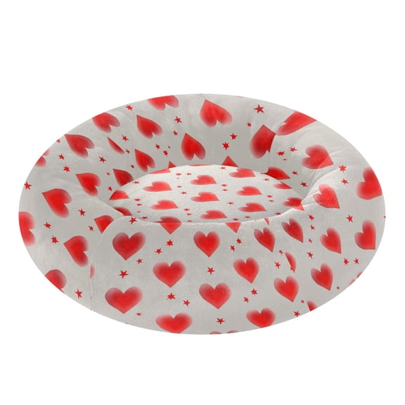 Pet Bed Pet Mat Cozy Removable & Washable Comfort For Cats And Dogs Blush Red Love Design