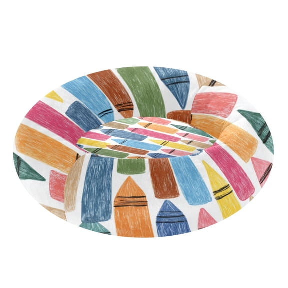 Pet Bed Pet Mat Cozy Removable & Washable Comfort For Cats And Dogs Colorful Crayon