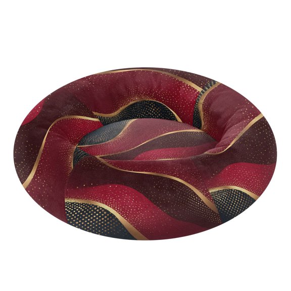 Pet Bed Pet Mat Cozy Removable & Washable Comfort For Cats And Dogs Crimson Noir Gilded
