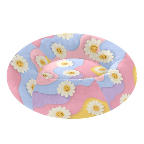 Pet Bed Pet Mat Cozy Removable & Washable Comfort For Cats And Dogs Cute Adorable Smiling Daisies