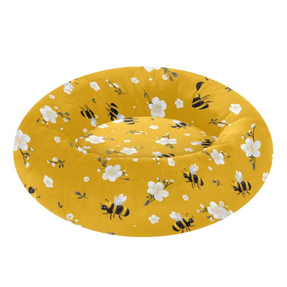 Pet Bed Pet Mat Cozy Removable & Washable Comfort For Cats And Dogs Cute Cartoon Bees