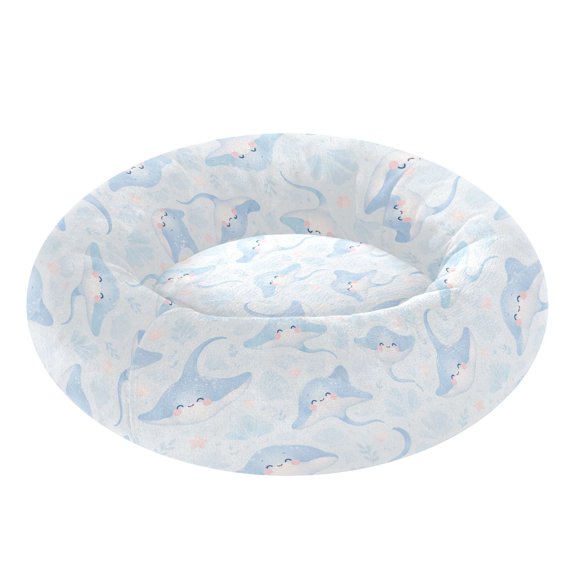 Pet Bed Pet Mat Cozy Removable & Washable Comfort For Cats And Dogs Cute Stingray Pattern