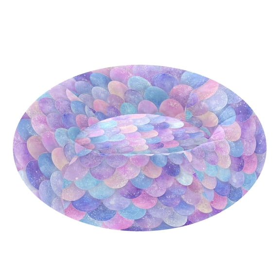 Pet Bed Pet Mat Cozy Removable & Washable Comfort For Cats And Dogs Dreamy Mermaid Tail Scale Artwork