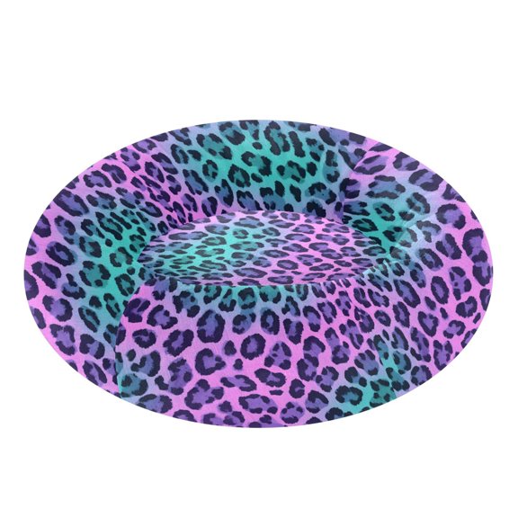 Pet Bed Pet Mat Cozy Removable & Washable Comfort For Cats And Dogs Holographic Gradient Leopard Print