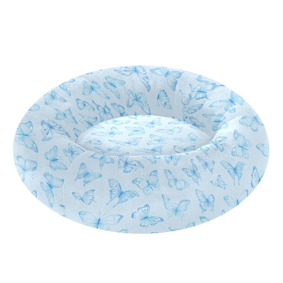 Pet Bed Pet Mat Cozy Removable & Washable Comfort For Cats And Dogs Light Blue Delicate Butterfly